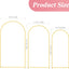 3 Soportes Arco Metal Dorado 7.2x6.6x6ft Decoración Boda