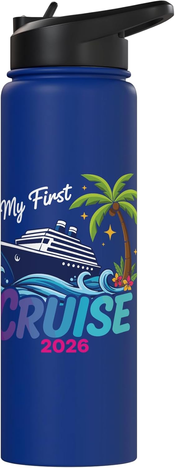 Botella de agua acero inoxidable aislada para primer crucero