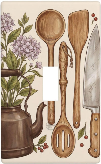 Placa decorativa para interruptor de luz cocina