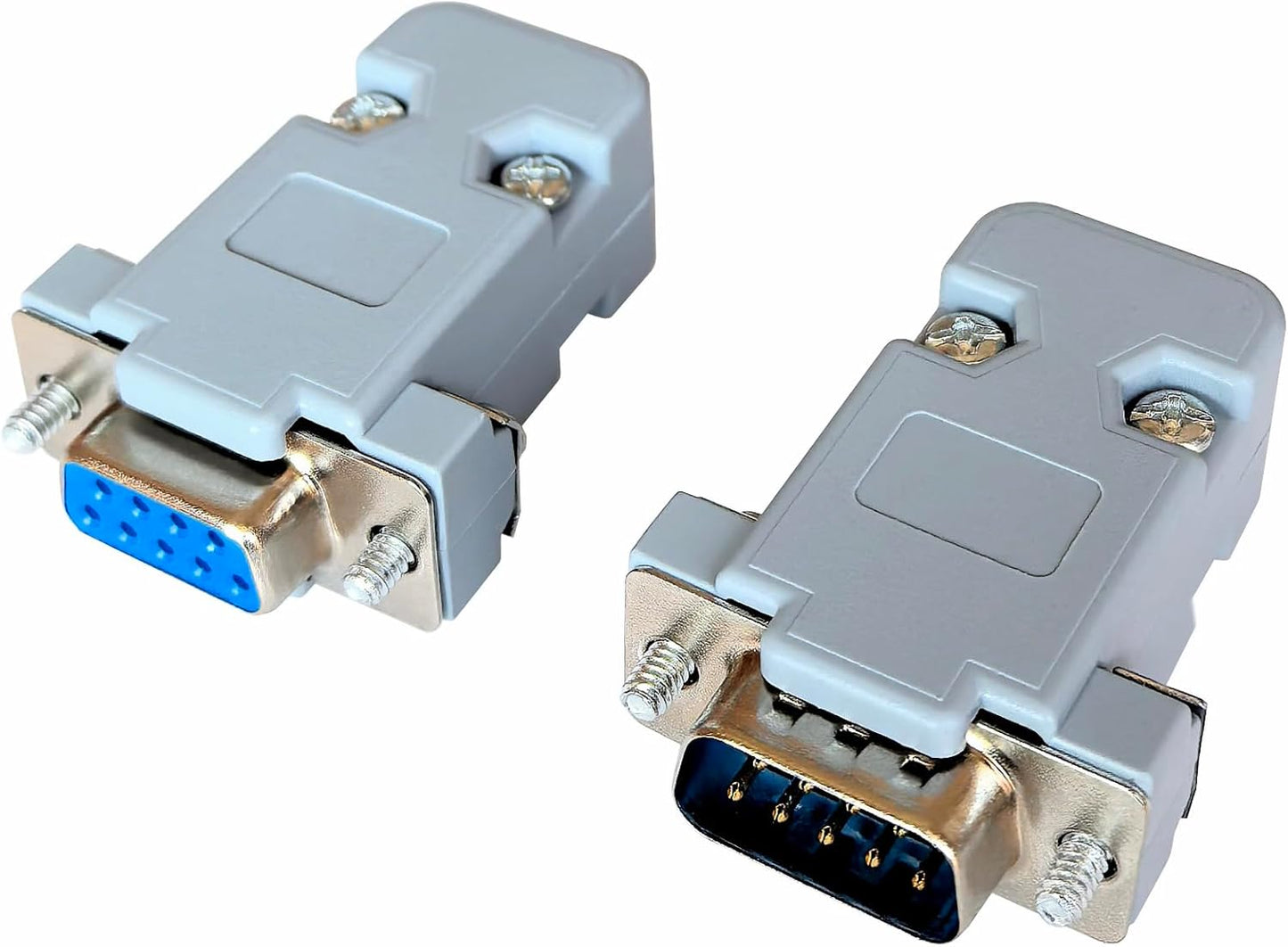 Pack 10 Adaptadores DB9 Serie RS232 5 Macho 5 Hembra