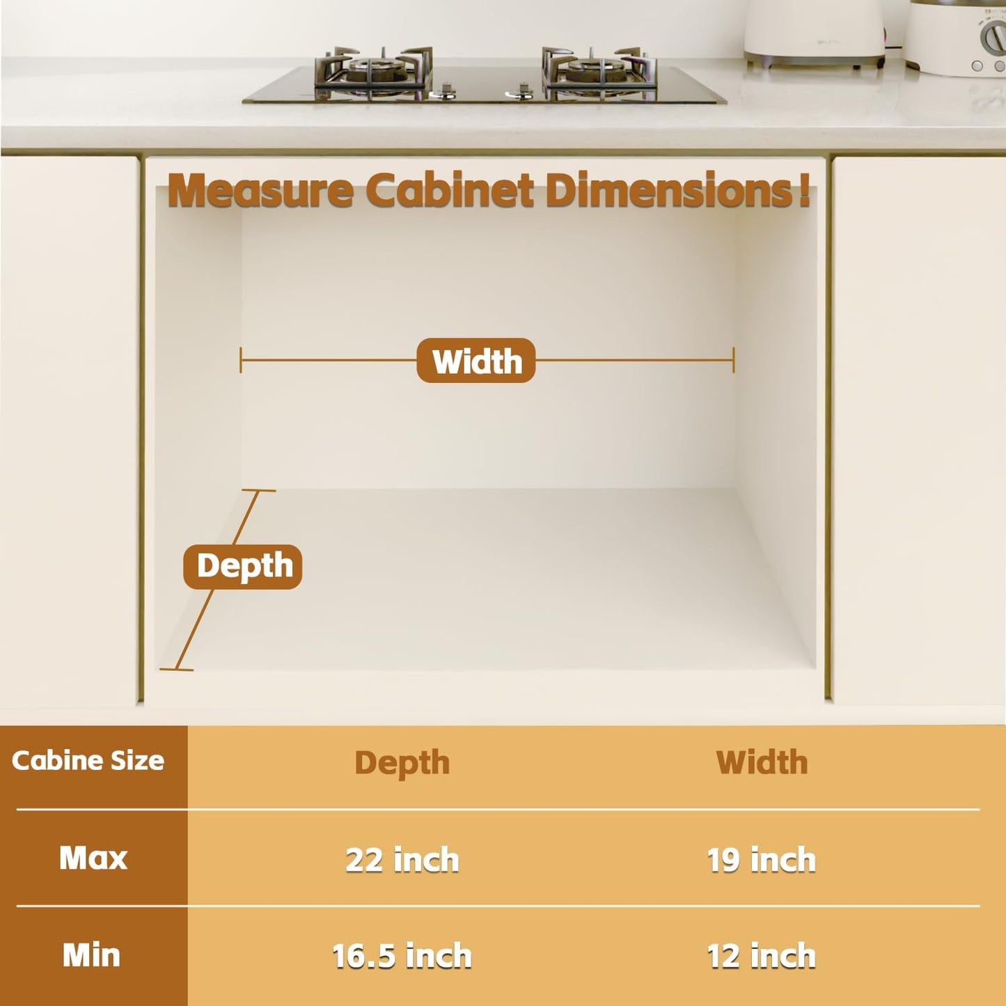 Organizador cocina expandible ancho 12-19pulg cajones 16-22pulg