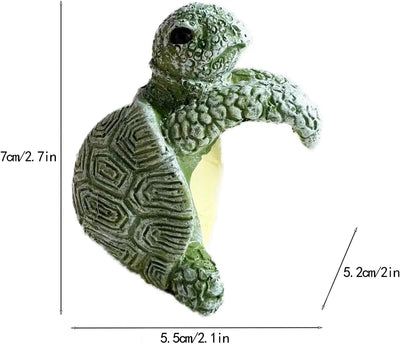 2 figuras tortuga resina para colgar jardín balcón