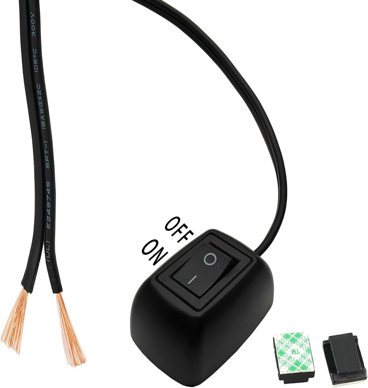 Cable interruptor 12-24V para luces techo auto