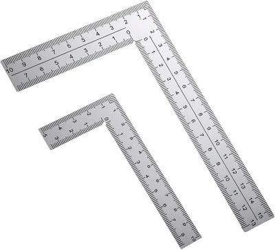 Regla en forma de L de 2x3.9 y 3.9x5.9pulg