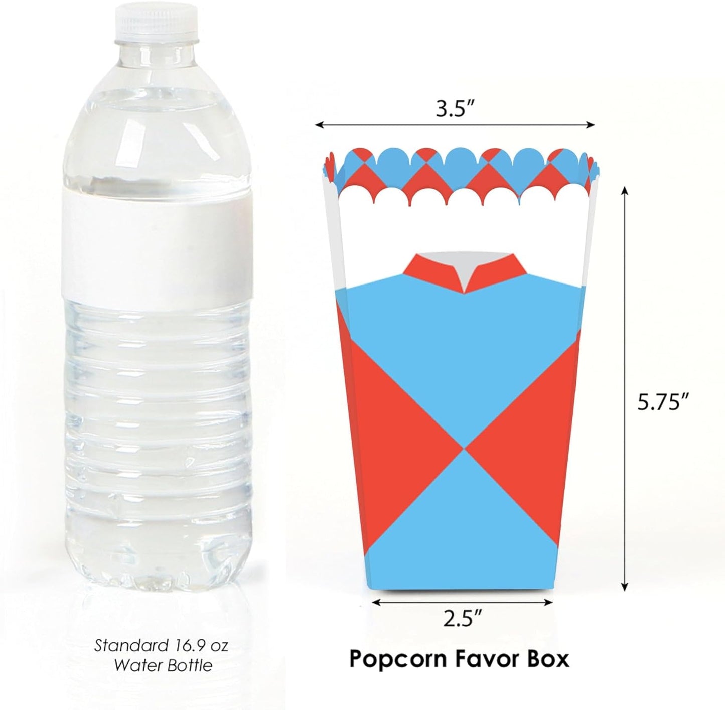 Caja de palomitas de maíz temática carrera de caballos juego de 12