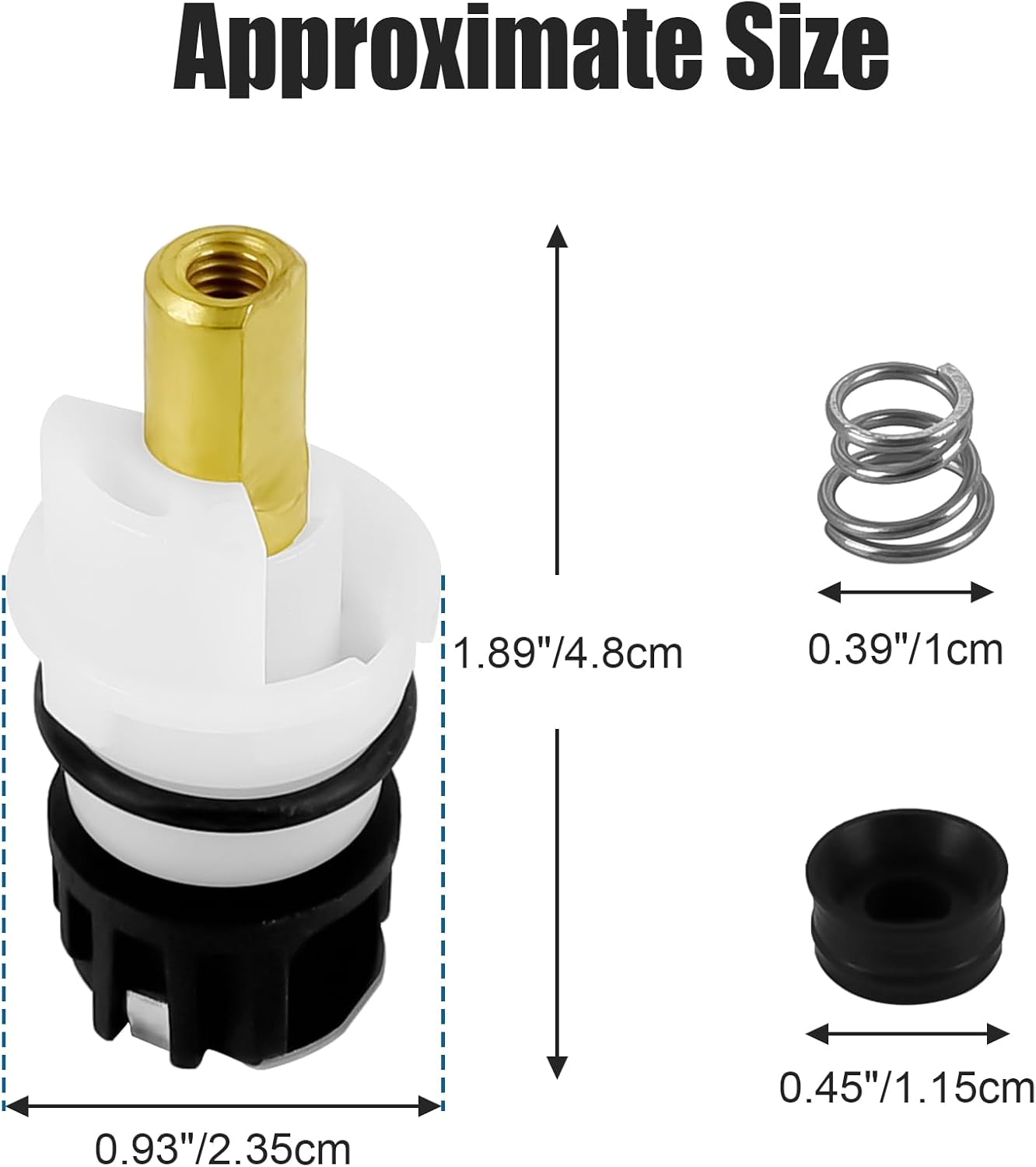 Set 4 repuestos vástago grifo compat Delta RP24096