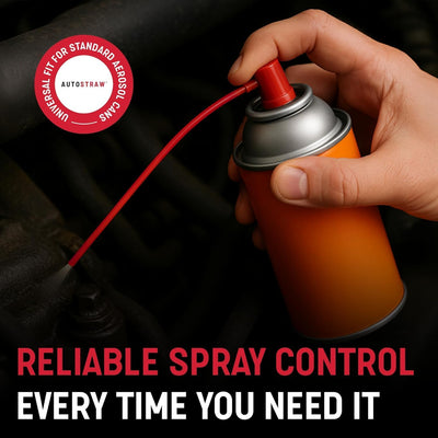 Pajitas repuesto para latas aerosol rojas 50pulg set 4