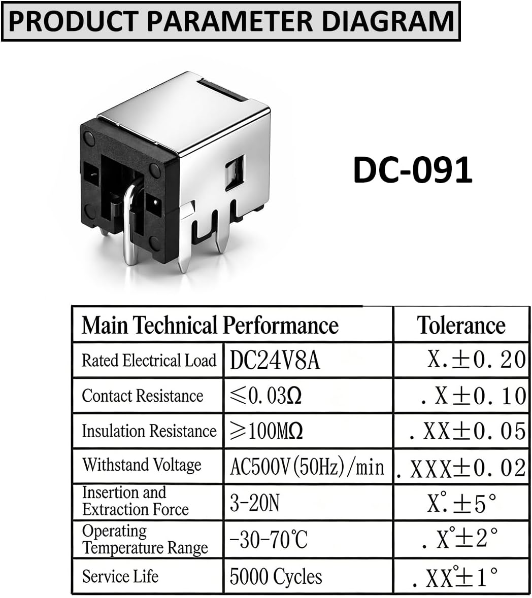 Conectores Hembra DC-091 Escudo Metal 24V