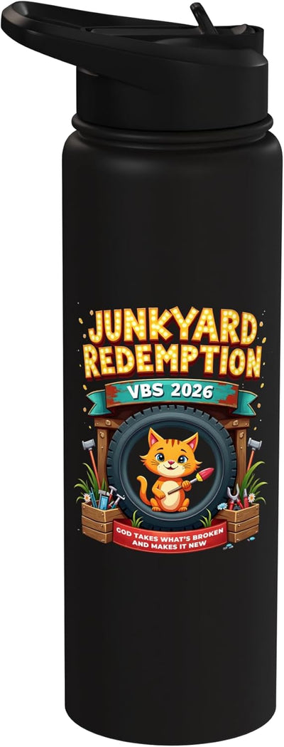 Botella de agua aislada de acero inoxidable Junkyard Redemption