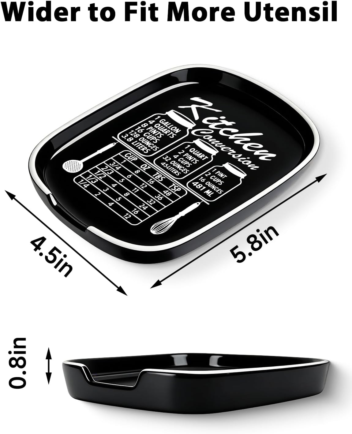 Soporte cuchara cerámica encimera cocina moderno