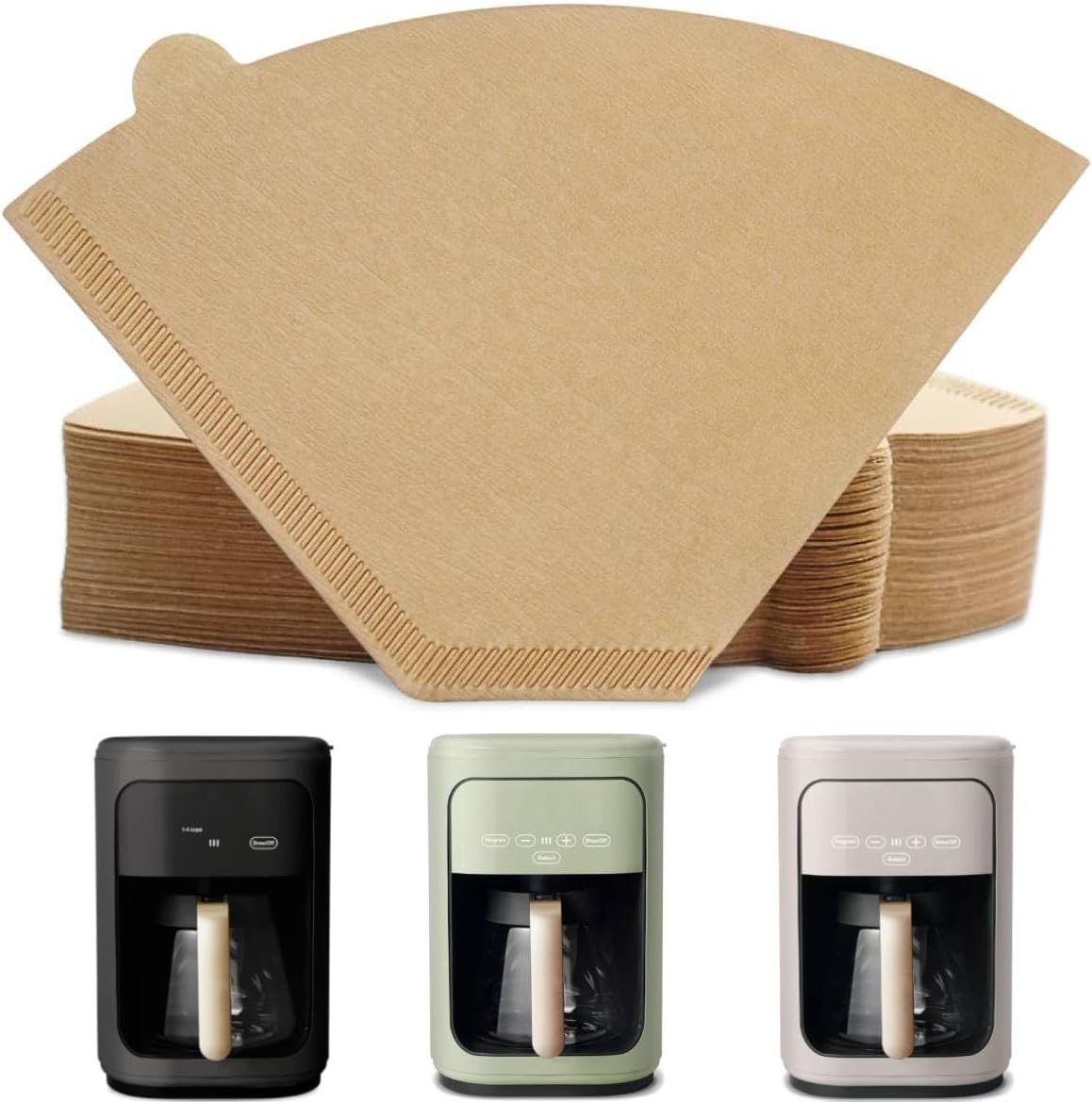 100 filtros de papel para cafetera programable de 14 tazas