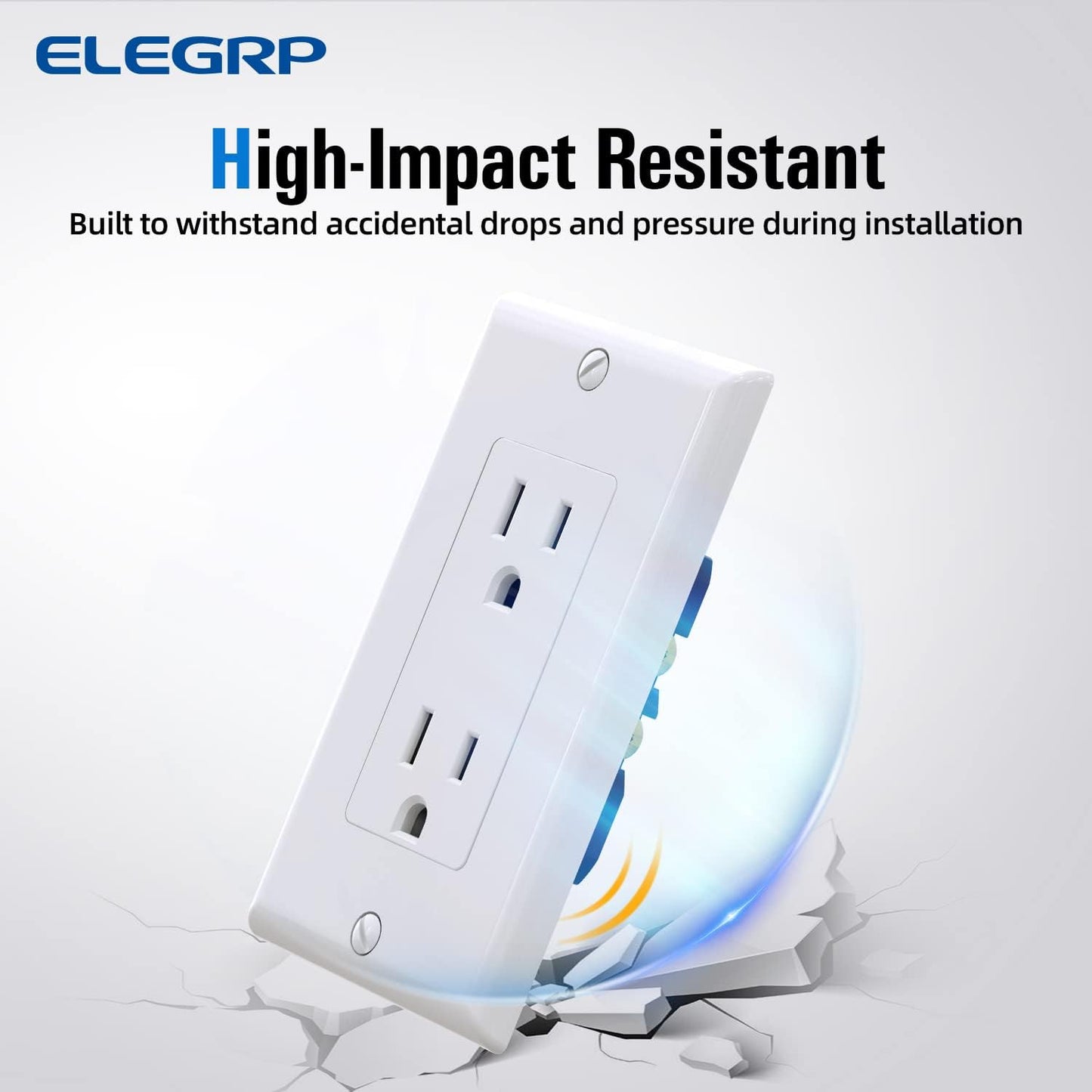 Receptáculo pared estándar 15A 125V NEMA 5-15R UL