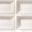Set 4 Platos Rectangulares Cerámica y Molde Horno 5.1qt