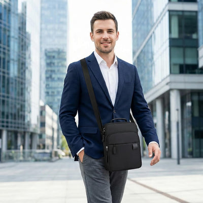Bolsa mensajero antirrobo para hombre viaje trabajo