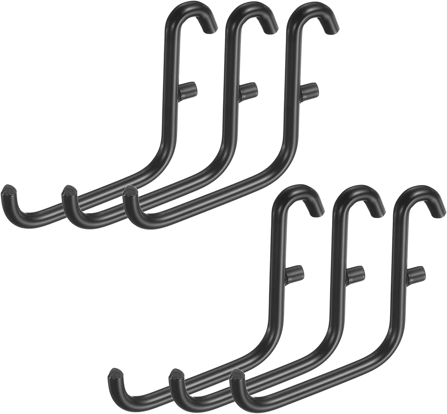 6 Ganchos Metal 2.2x2pulg Almacenamiento Forma L