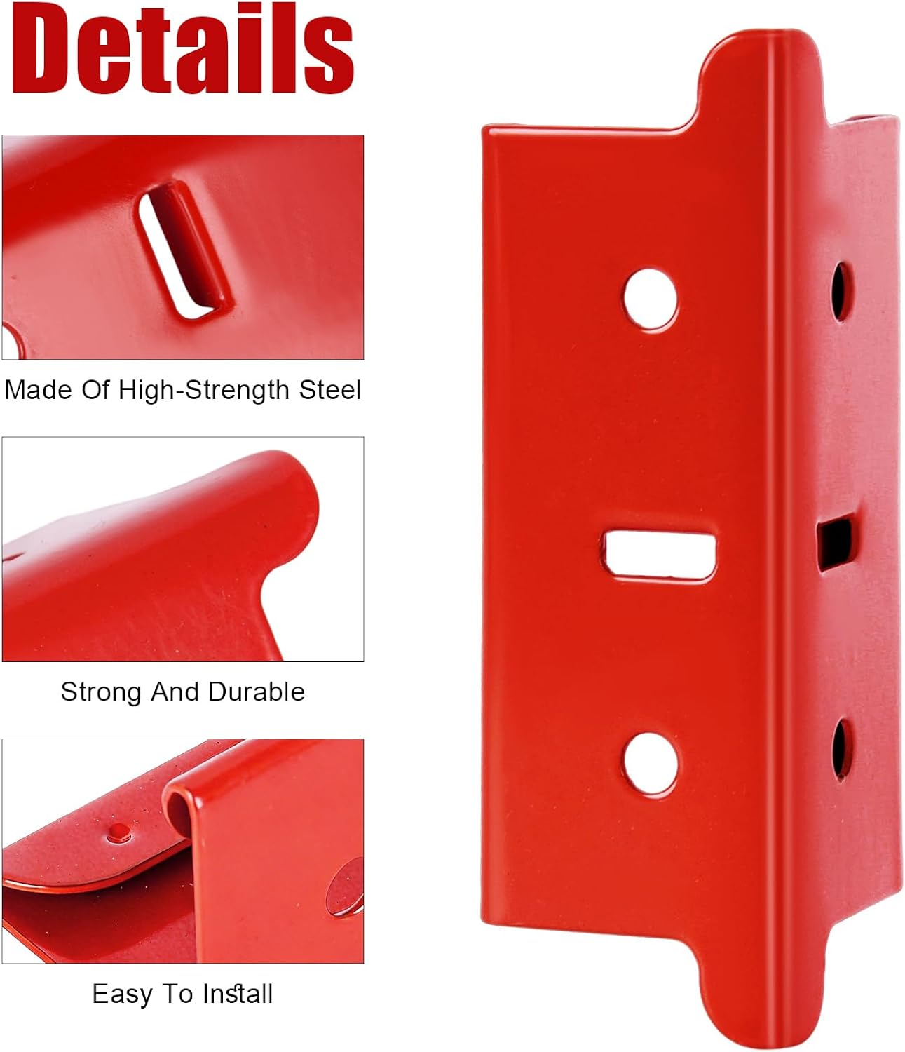 4 Pzas Acoplador Poste 1.25pulg Comp Soporte Muscular