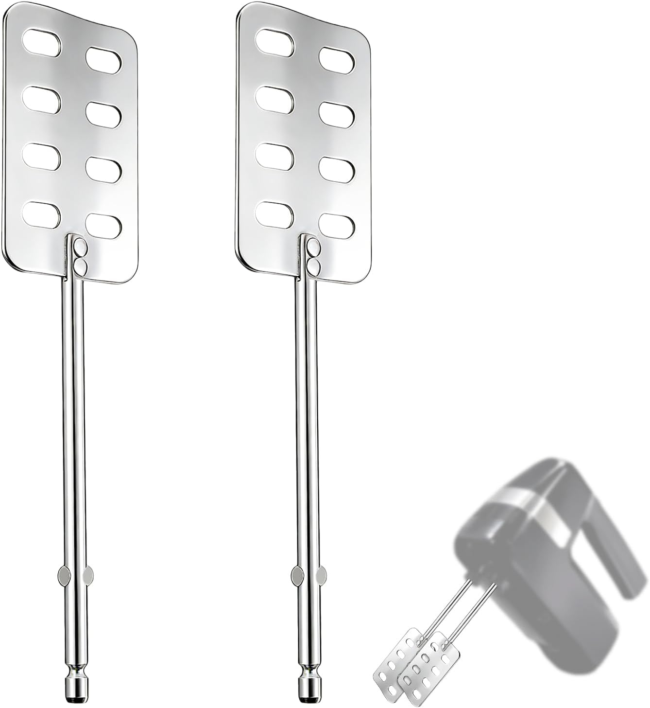 2 Batidores Mano Comp Hamilton Beach Acero Inox 304