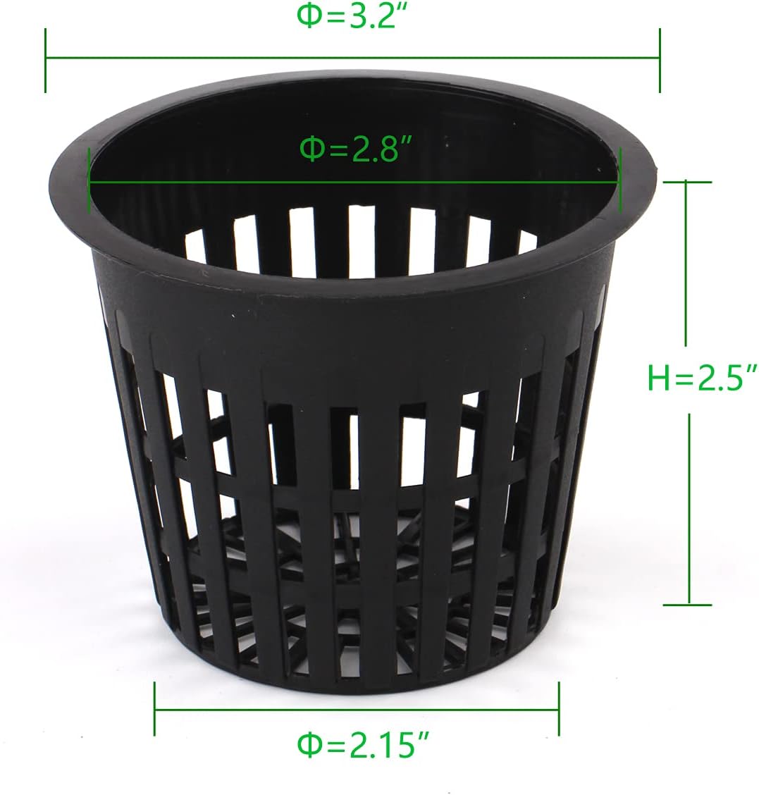 Macetas red plástico jardín 3pulg hidroponía set 15