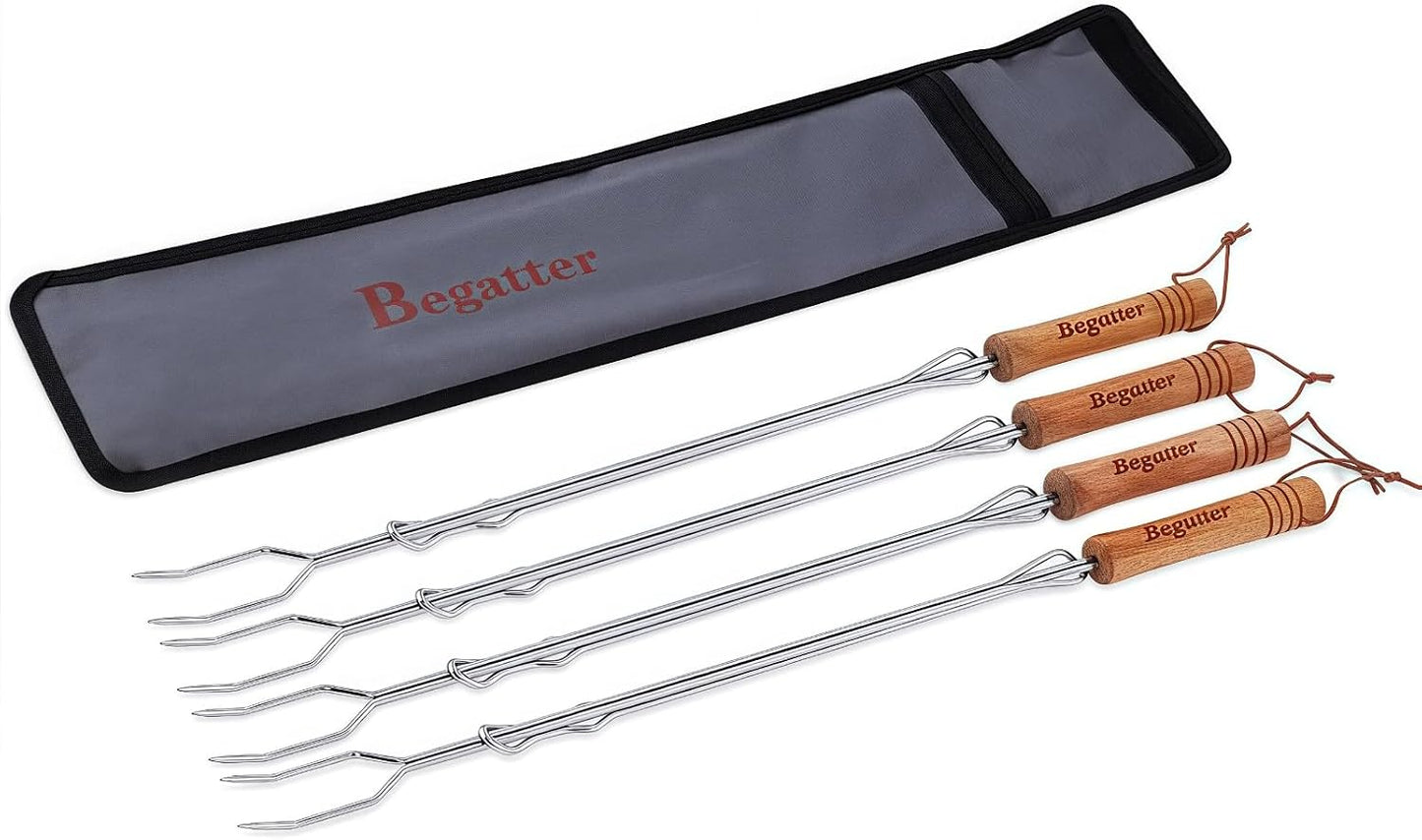 Palitos malvavisco extensibles para s'mores 4 pzas
