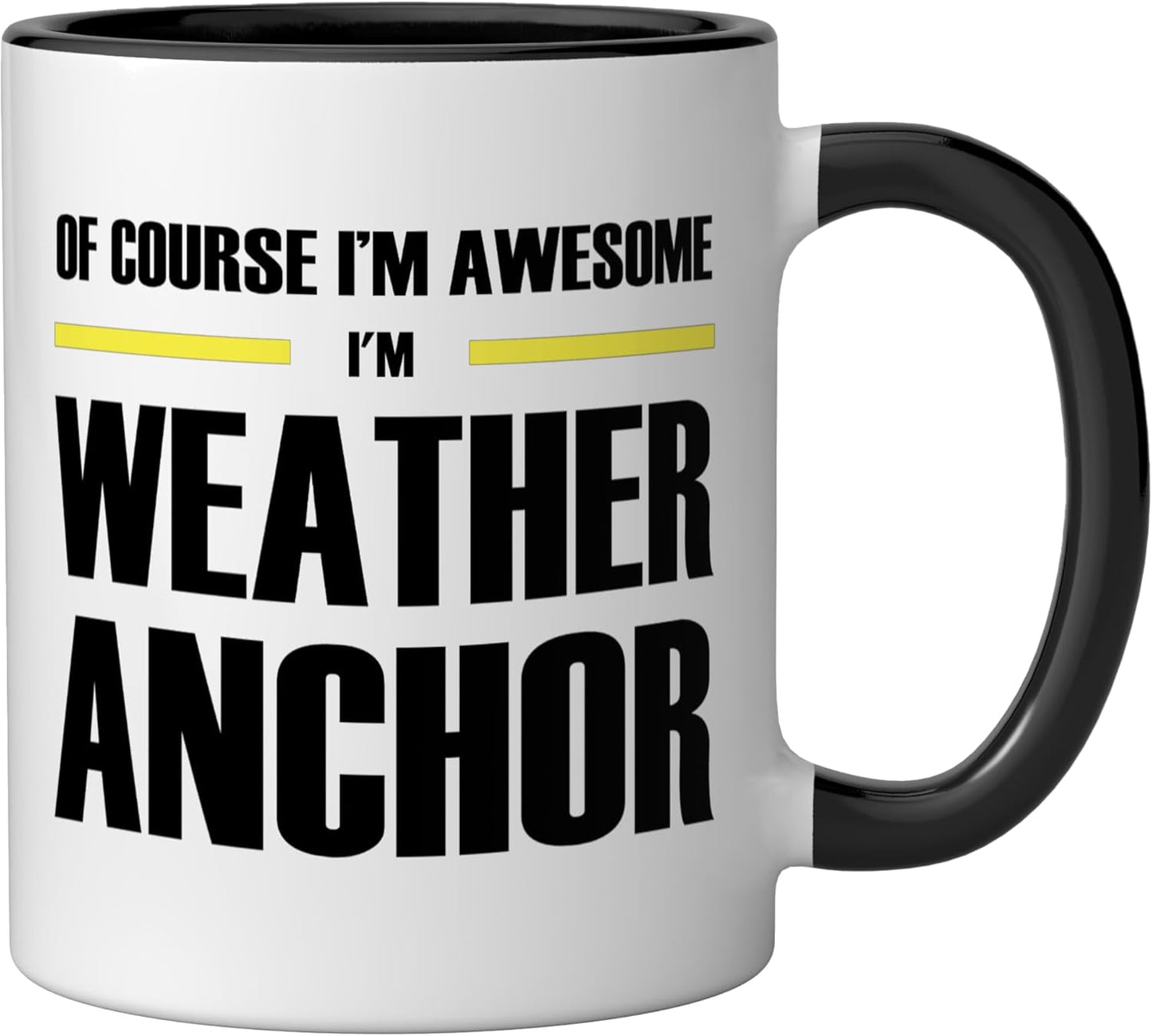 Taza de cerámica para clima original negra/blanca