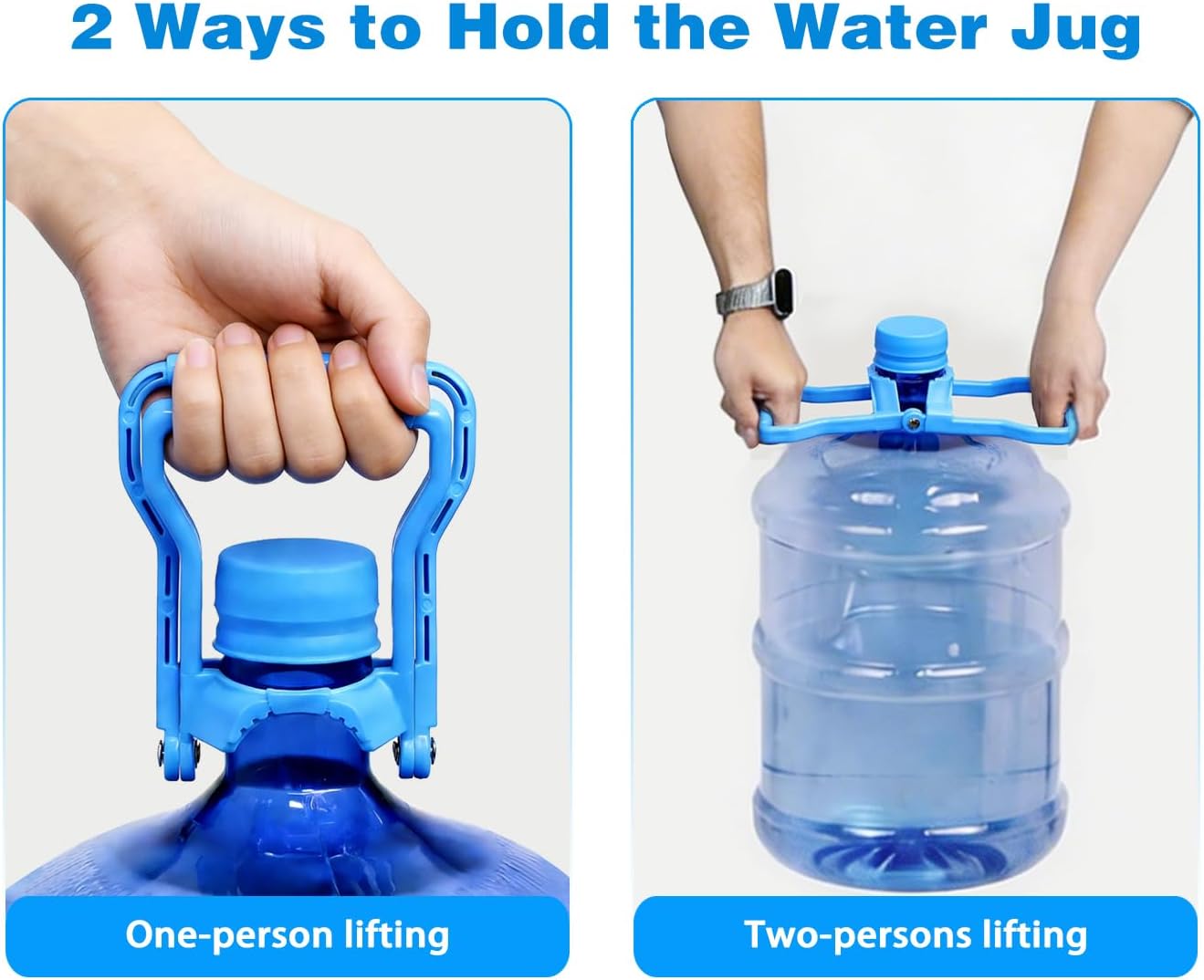 2 Asas Ergonómicas Botella Agua 5gal Elevador Antideslizante