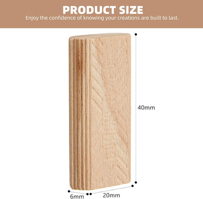 Espigas madera haya comp Domino 80 pzas