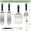6 Pzas Kit Accesorios Parrilla Acero Inox Plana