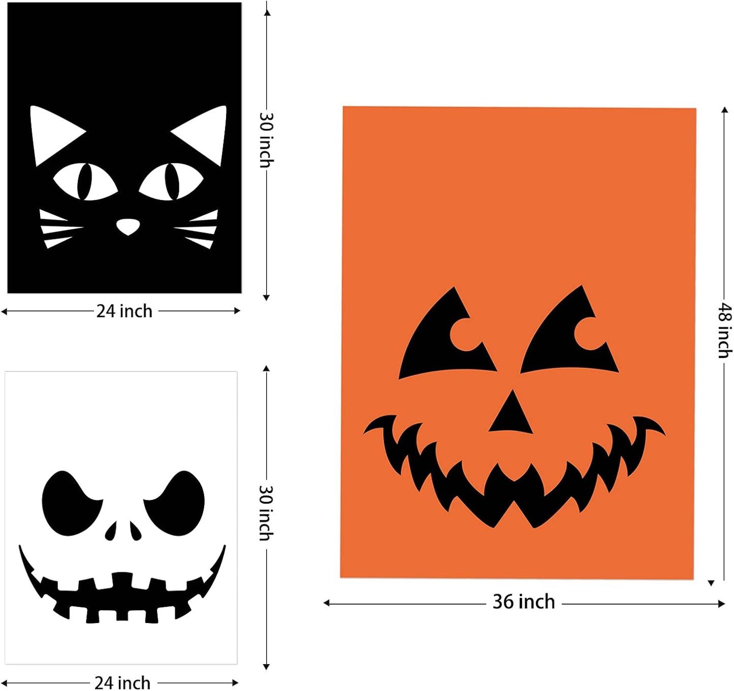 9 bolsas Halloween con lazos para césped y jardín