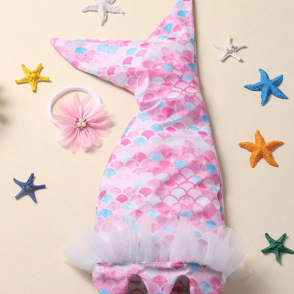 Accesorios foto recién nacidos traje sirena bebé
