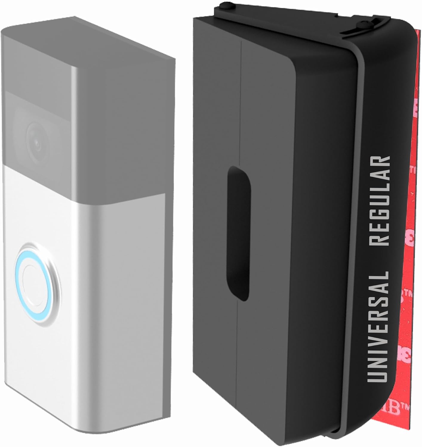 Timbre puerta ajustable sin taladro 25-55grados con cable