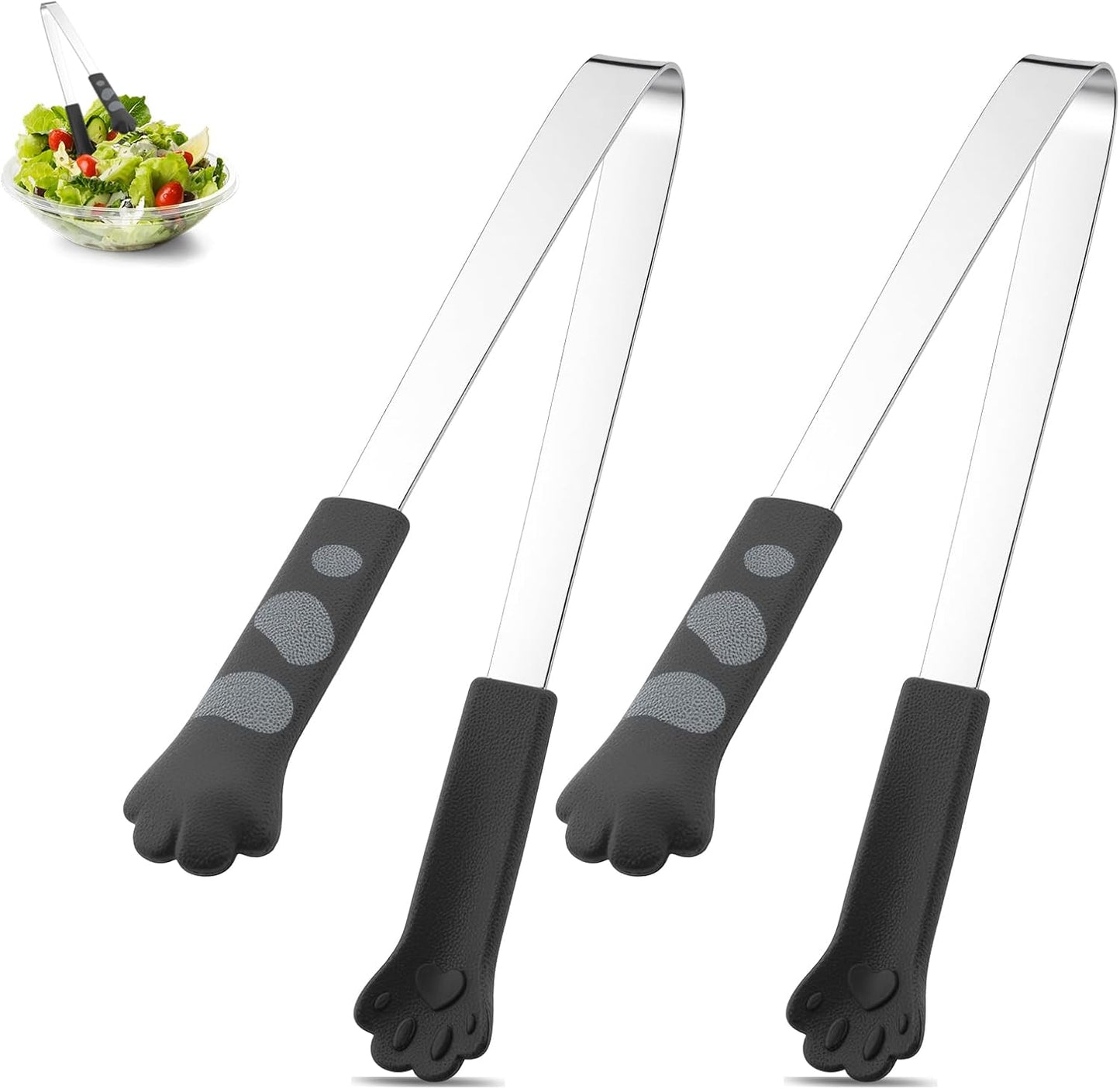 Pinzas de pata de gato de acero inoxidable Kawaii para cocina