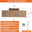 Ventilador techo bohemio 18pulg con luz control remoto