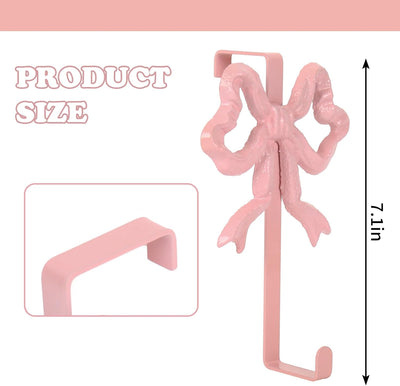 2 Pzas Gancho Puerta Rosa para Ropa y Toallas
