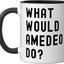 Taza de cerámica What Would Amedeo Do? Negro/Blanco