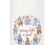 Botella de agua acero inoxidable aislada con flores para mujer santidad católica
