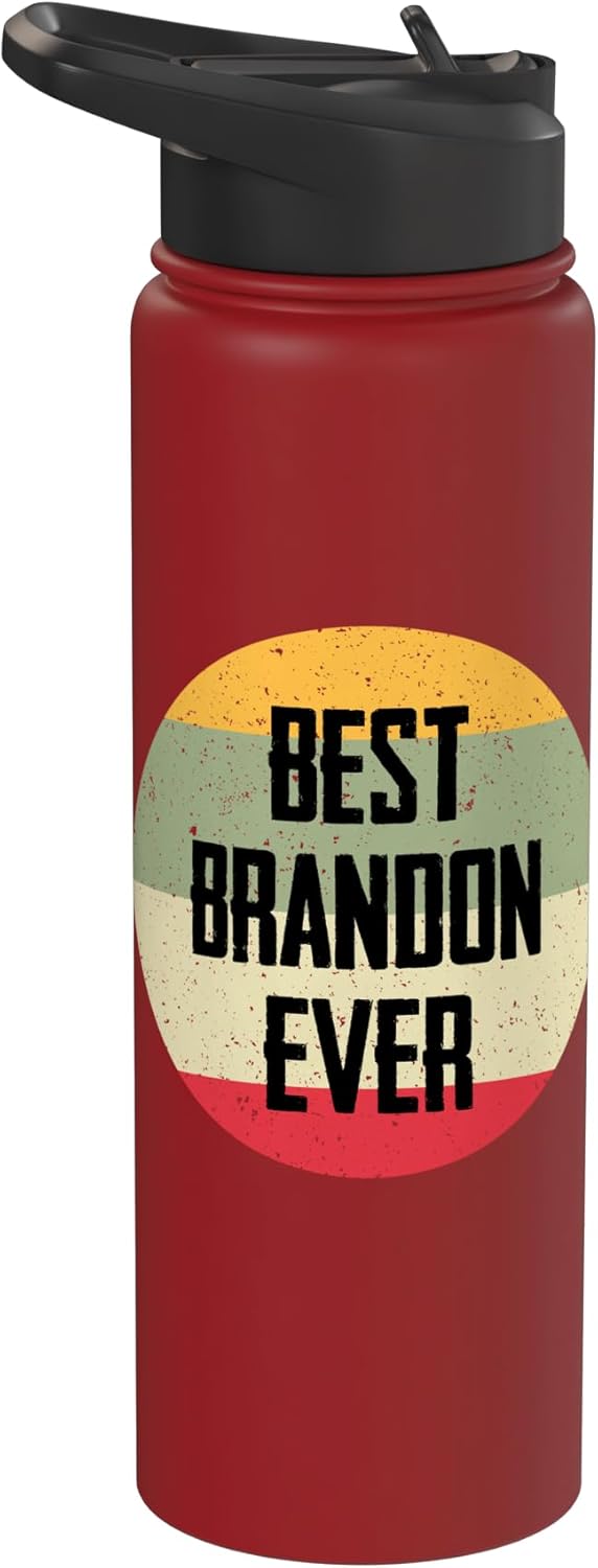 Botella agua acero inox aislada Best Brandon Ever