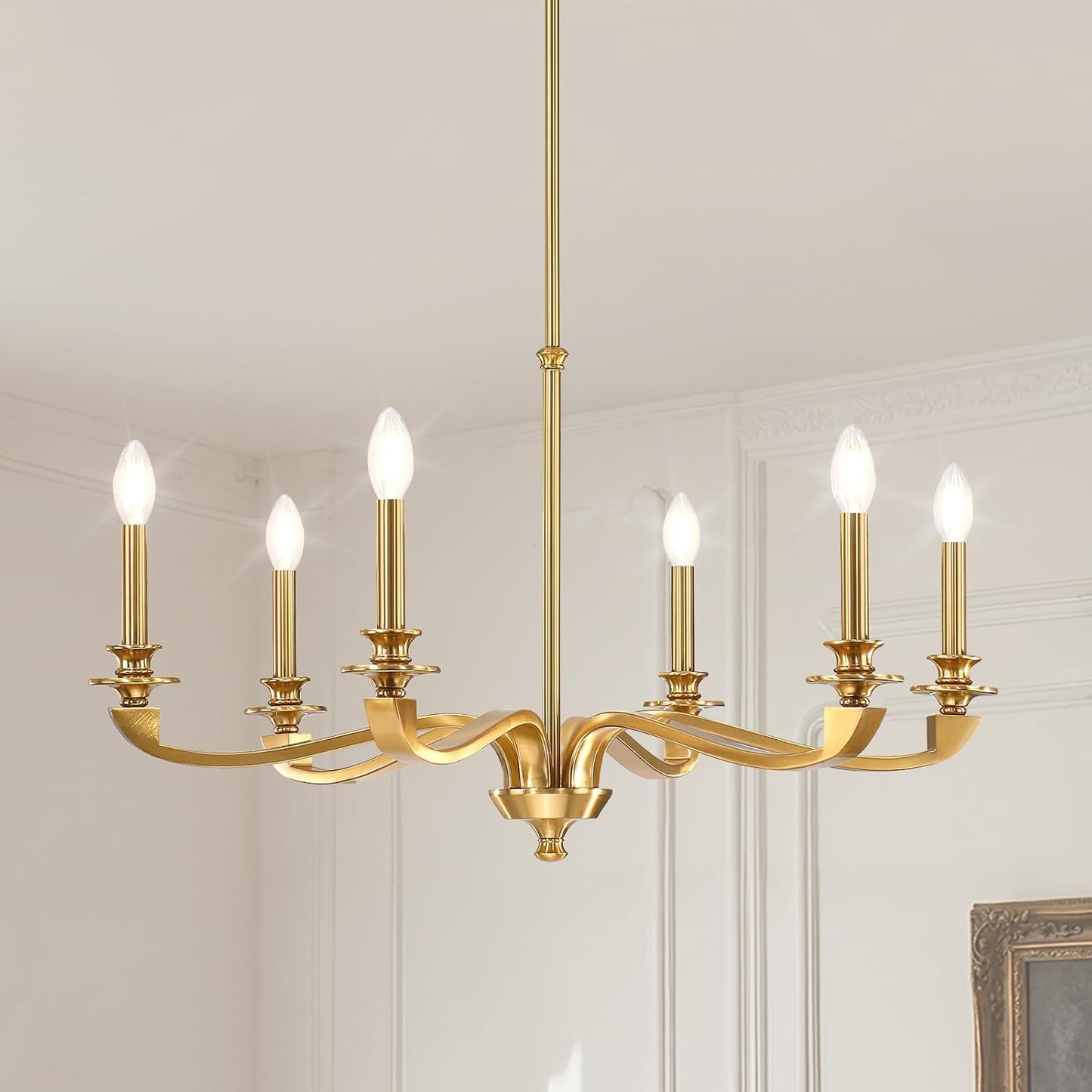 Candelabros dorados vintage 31.5pulg para comedor y sala
