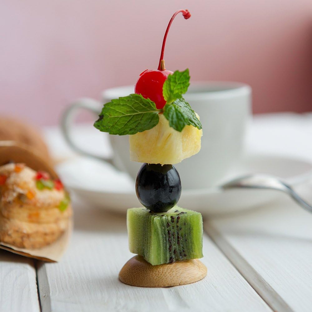 Pinchos bambú 1.5pulg para aperitivos cóctel 100 CT