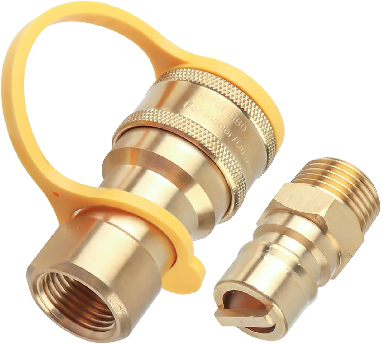 Kit conexión rápida gas 1/2pulg conector latón macizo