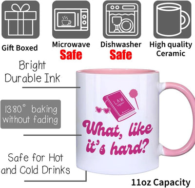 Taza divertida de abogado regalo para mujer mamá hermana esposa graduación