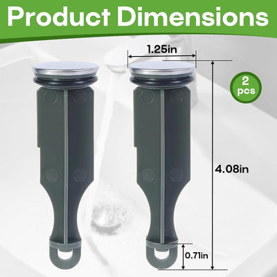 2 Pzas Tapón Drenaje Comp Delta 1/4x4pulg Con Anillo Negro