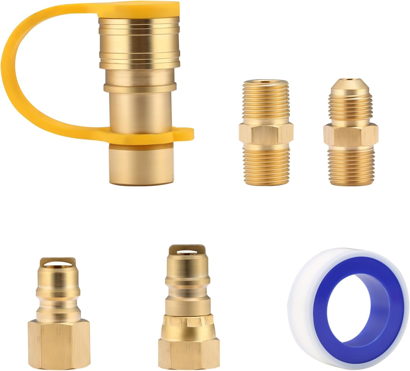 Kit conexiones gas 3/8pulg manguera propano LP