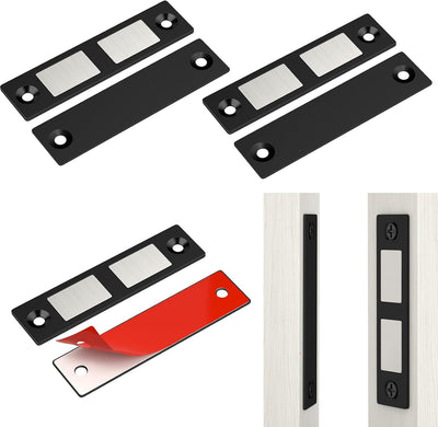 Cerradura magnética para puerta y gabinete imanes negros