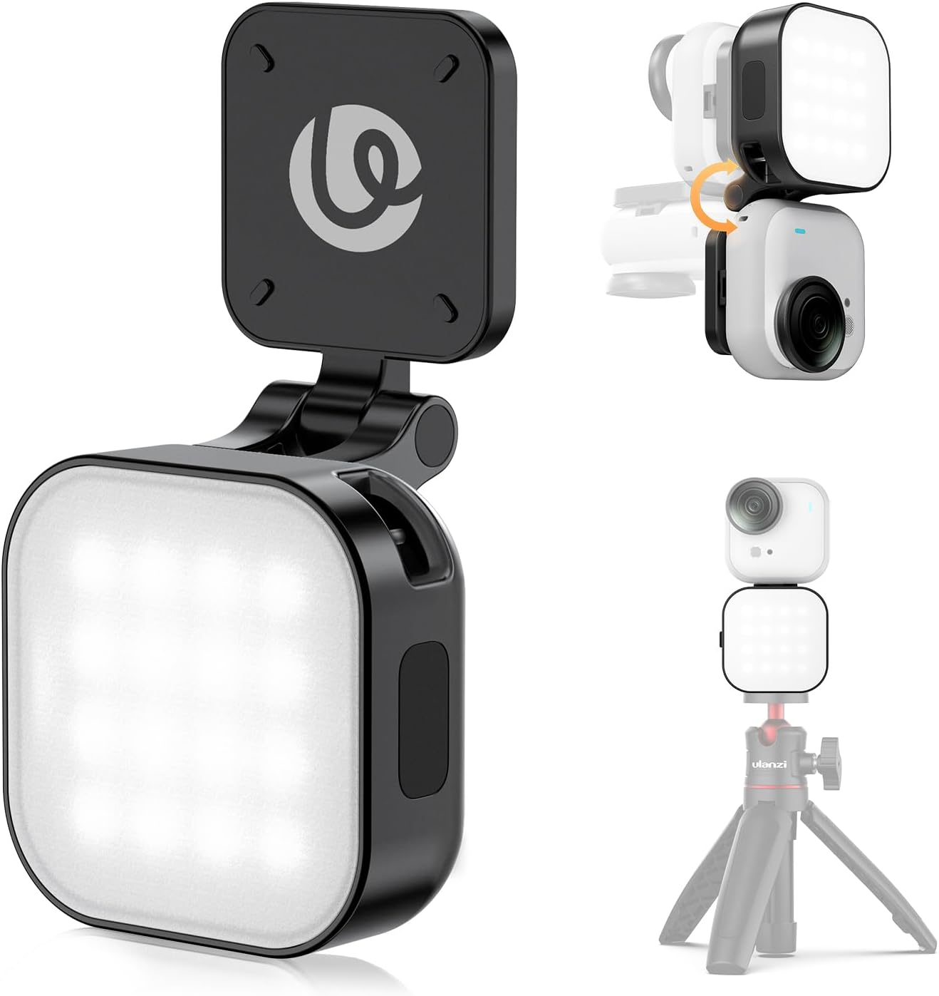 Luz LED magnética para Insta360 GO Ultra 5600K recargable