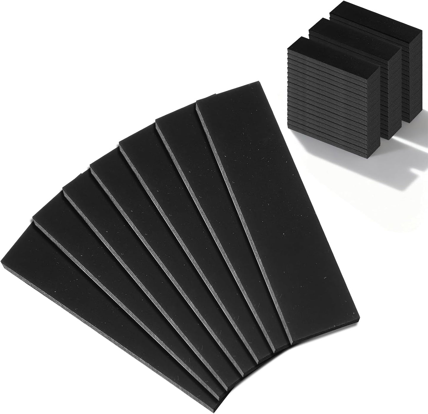 200 Espaciadores Neopreno 1/8x1/2x2pulg para Vidrio