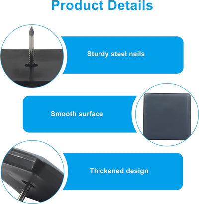 Protectores de suelo para muebles 20 pzas 38mm cuadrados