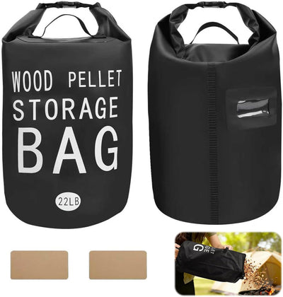 Bolsa almacenamiento pellets madera 22lb contenedor PVC 500D