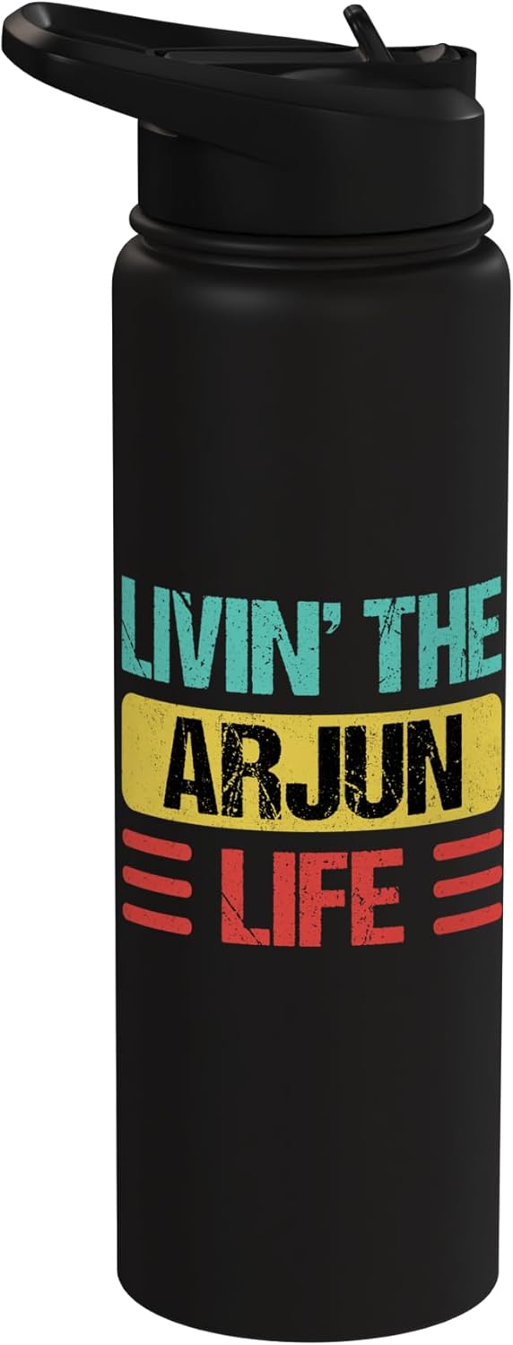 Botella de agua aislada de acero inoxidable Arjun Name