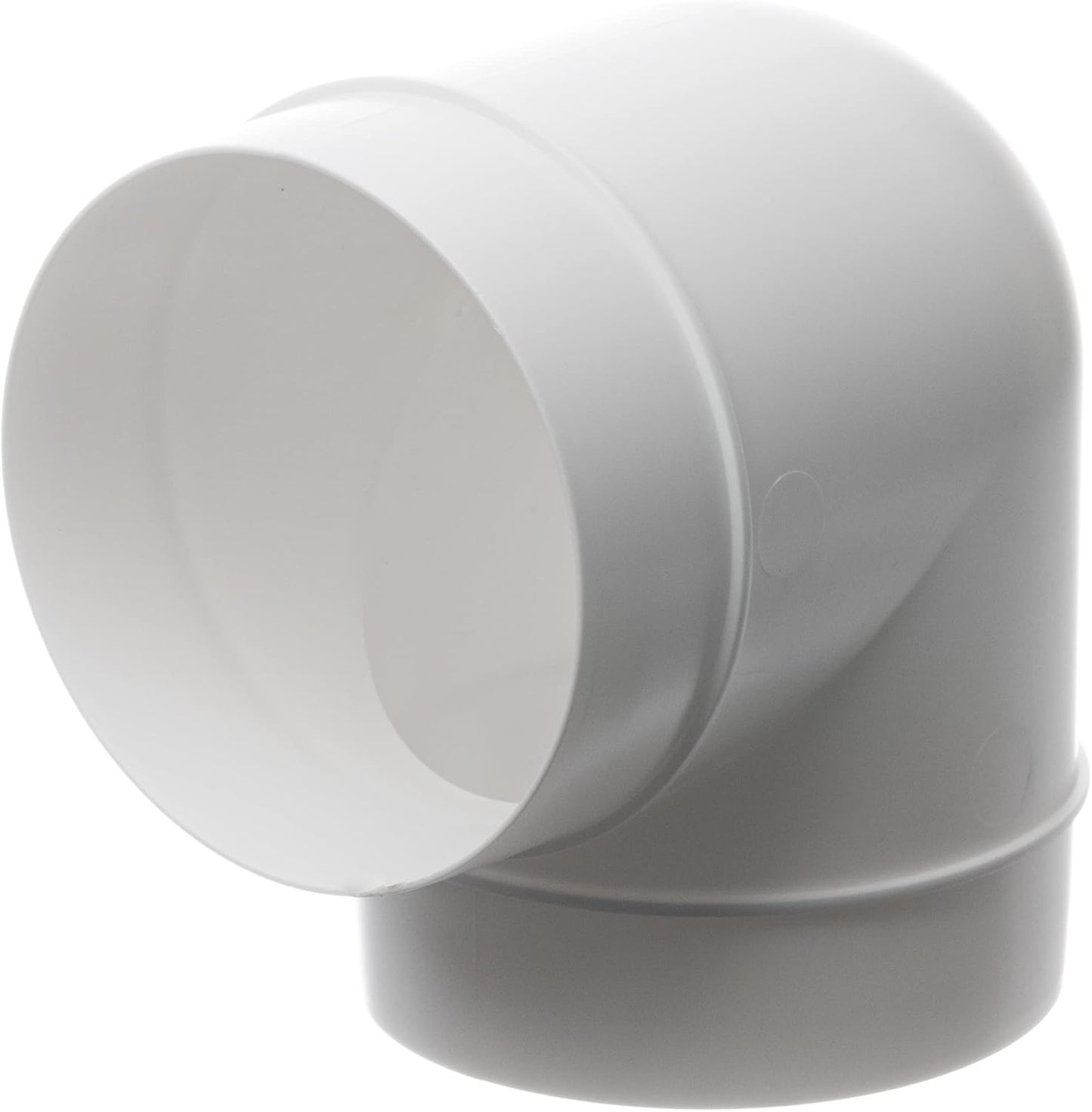 Conector codo conducto redondo 5pulg 90grados plástico HVAC