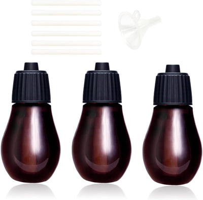 Botellas vidrio 0.7oz para aceites esenciales 3uds